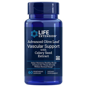 Life Extension, Advanced Olive Leaf Vascular Support, With Celery Seed Extract 60 Vcaps