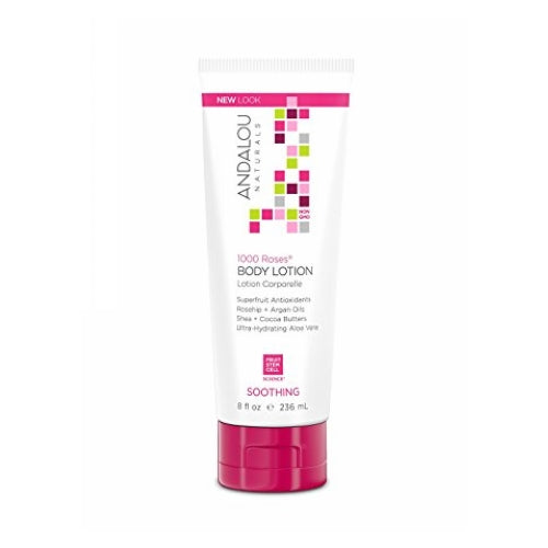 Andalou Naturals, 1000 Roses Soothing Body Lotion, 8 Oz