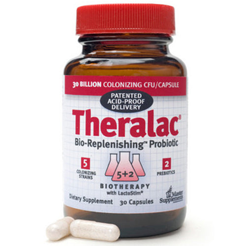 Master Supplements, Theralac Bio-Repleneshing Probiotic, 30 Caps