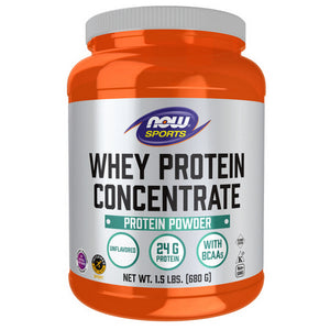 Now Foods, Whey Protein Concentrate, Unflavored 1.5 lbs