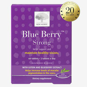 New Nordic US Inc, Blue Berry Strong to Strengthen the Vision, 60 Tabs