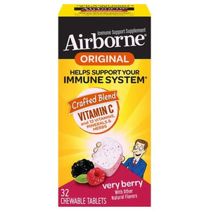 Airborne, Airbone Chewable Berry, 32 Tabs