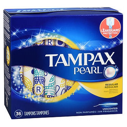 Pantene, Tampax Pearl Tampons Regular Absorbency Unscented, 36 Each