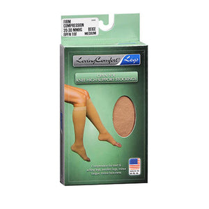 Scott Specialties, Loving Comfort Knee High Support Stockings Firm Beige Open Toe, Medium 1 Pair