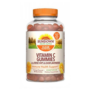 Sundown Naturals, Sundown Naturals Vitamin C Gummies, Orange Flavor 90 Each