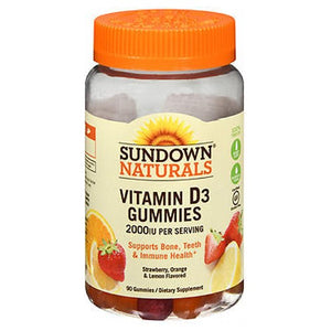 Sundown Naturals, Sundown Naturals Vitamin D3 Gummies, 2000 IU, 90 Each