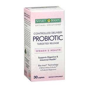 Nature's Bounty, Nature's Bounty Optimal Solution Controlled Delivery Probiotic Caplets, 30 Caplets