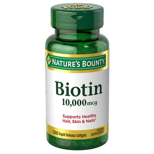 Nature's Bounty, Nature's Bounty Biotin, 10000 mcg, 120 Softgels