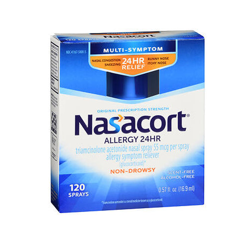 Nasacort, Nasacort Allergy 24 Hr Multi-Symptom Nasal Allergy Spray, Count of 1