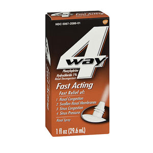 4-Way, 4-Way Fast Acting Nasal Spray, 1 Oz