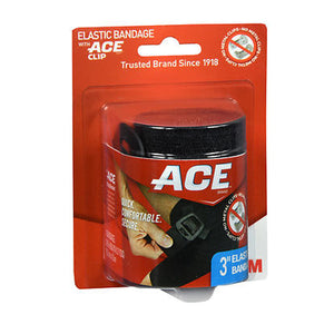 3M, Ace Black Elastic Bandage, 3'' 1 Each