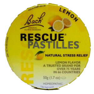 Bach Flower Remedies, Rescue Pastilles Tin, Lemon 1.7 Oz