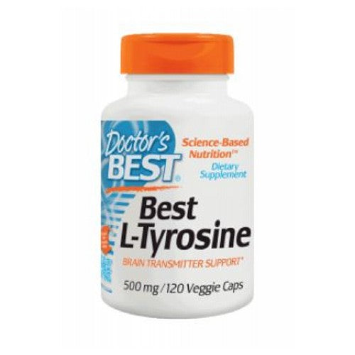 Doctors Best, L-Tyrosine, 500 mg, 120 Veggi Caps