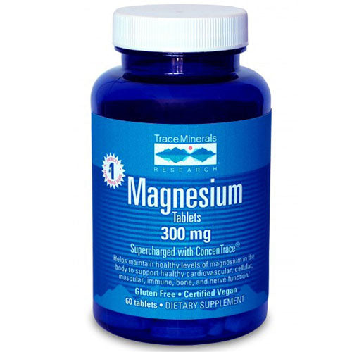 Trace Minerals, Magnesium Tablets, 60 Tabs
