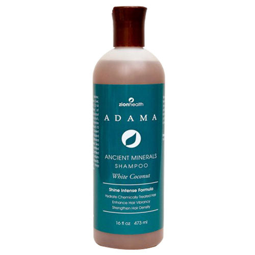 Zion Health, Adama Ancient Minerals Shampoo White Coconut, 16 Oz