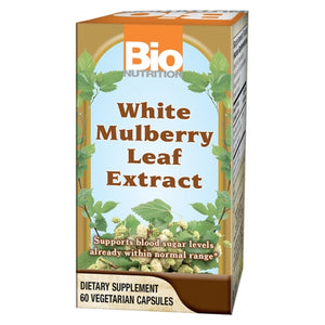 Bio Nutrition Inc, White Mulberry Leaf Extract, 60 Veg Caps