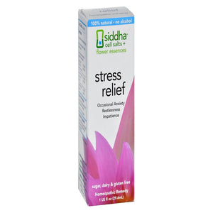 Sidda Flower Essences, Cells Salts + Flower Essences - Stress Relief, 1 Oz