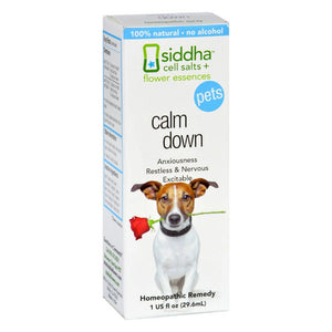 Sidda Flower Essences, Pets - Calm Down, 1 Oz