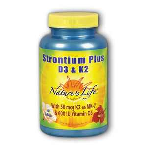 Nature's Life, Strontium Plus D&K, 60 Tabs