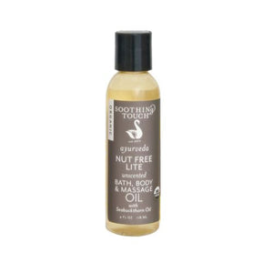 Soothing Touch, Bath Body & Massage Oil, Nut Free Lite 4 oz