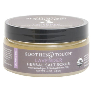Soothing Touch, Herbal Salt Scrub, Lavender 10 Oz (Case of 3)