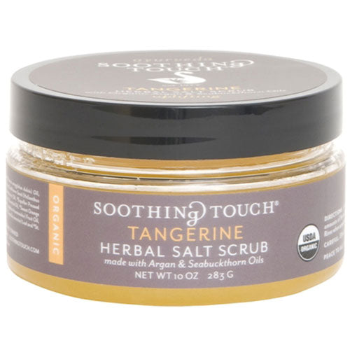 Soothing Touch, Herbal Salt Scrub, Tangerine 10 oz