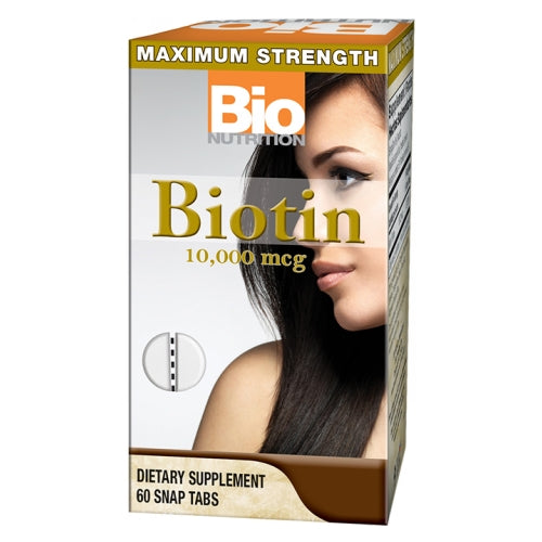 Bio Nutrition Inc, Biotin, 10,000 mcg, 60 Tabs