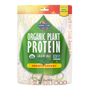 Garden of Life, Organic Plant Protein, Smooth Energy 9 oz