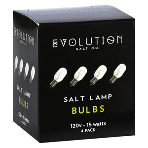 Evolution Salt, Clear Bulb 15W, 4 Packs