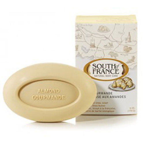 South Of France Soaps, French Milled Oval Soap, Almond Gourmande 6 oz