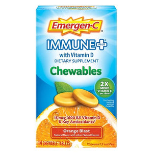 Emer'gen-C Immune Chewables Orange 14 Tabs by Emergen-C