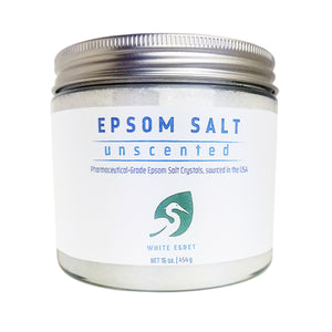 White Egret, Epsom Salt, Eucalyptus 16 oz