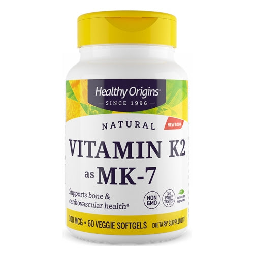 Healthy Origins, Vitamin K2 As MK-7, 100 mcg, 60 Veg Soft Gels