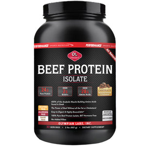 Olympian Labs, Beef Protein Isolate, Chocolate 2 lbs