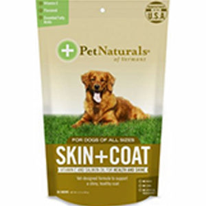 Pet Naturals of Vermont, Skin + Coat For Dogs, 30 Chews