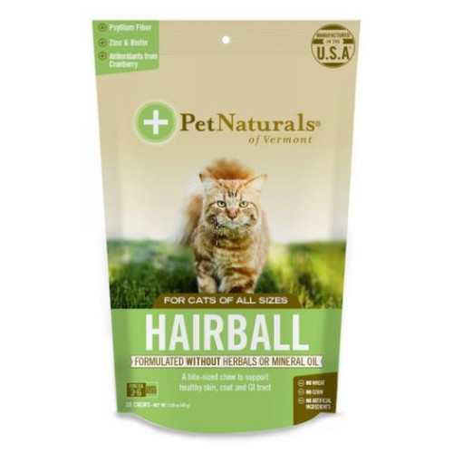 Pet Naturals of Vermont, Hairball, 30 Chews
