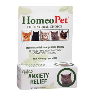 Feline Anxiety Relief Drops 15 ml by HomeoPet Solutions
