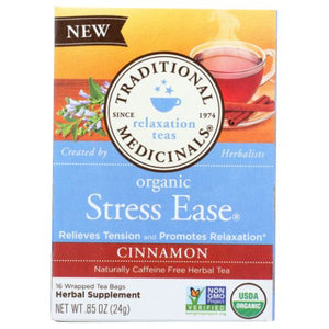 Traditional Medicinals, Stress Ease, Cinnamon 16 Count