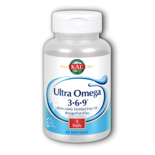 Kal, Ultra Omega 3-6-9, 50 Softgels