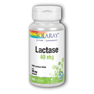 Solaray, Lactase, 40 mg, 100 Caps