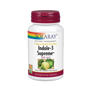 Solaray, Indole-3 Supreme, 200 mg, 30 Caps