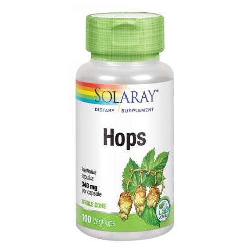 Solaray, Hops, 340 mg, 100 Caps