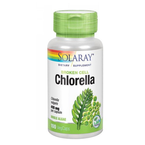 Solaray, Chlorella, 410 mg, 100 Caps