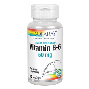 Solaray, Vitamin B-6, 50 mg, 60 Caps