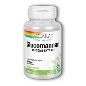 Solaray, Glucomannan, 600 mg, 100 Caps