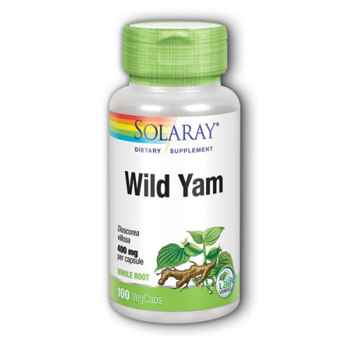 Solaray, Wild Yam, 400 mg, 100 Caps