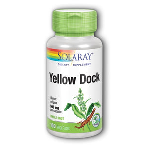Solaray, Yellow Dock, 500 mg, 100 Caps