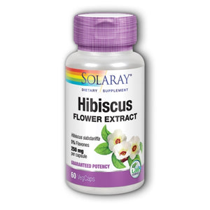 Solaray, Hibiscus Flower Extract, 250 mg, 60 Caps