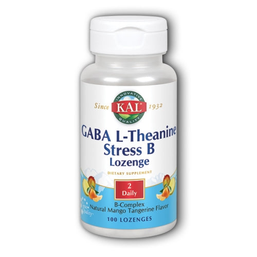 Kal, GABA L-Theanine Stress B, 100 Lozenges