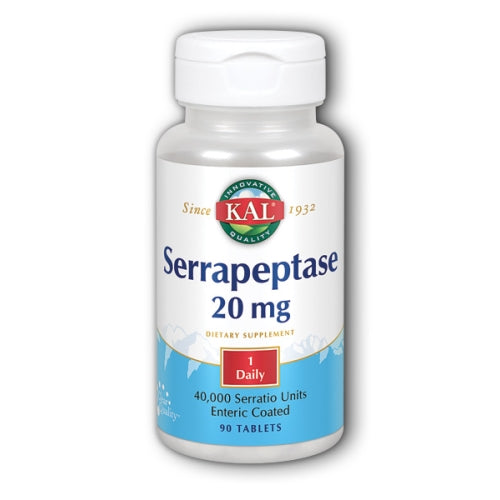 Kal, Serrapeptase, 20 mg, 90 Tabs